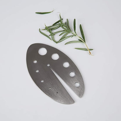 Herb Stripper Tool, Stainless Steel Herb Leaf Zipper for Kale, Chard, Collard Greens, Rosemary and Thyme
