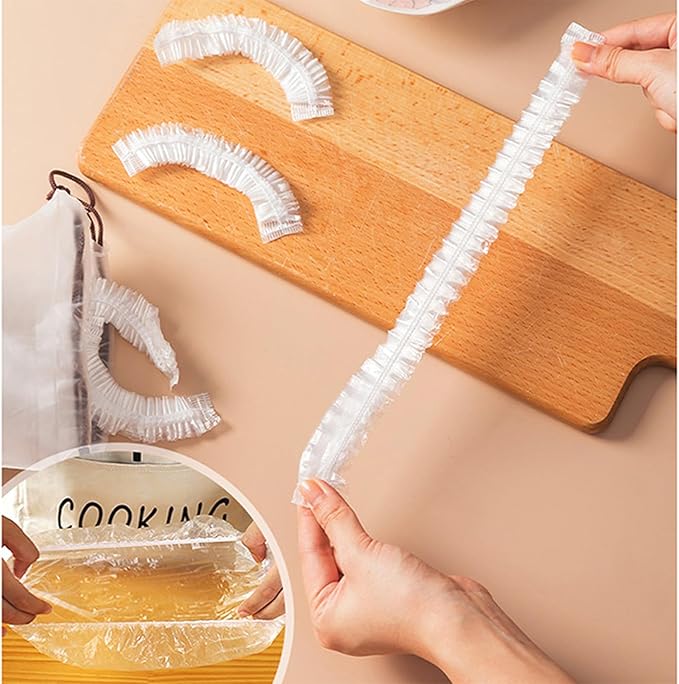 300pcs Reusable Elastic Food Covers