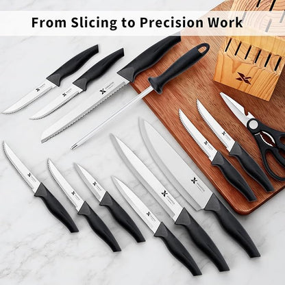 14 Pieces Kitchen Knife Set
