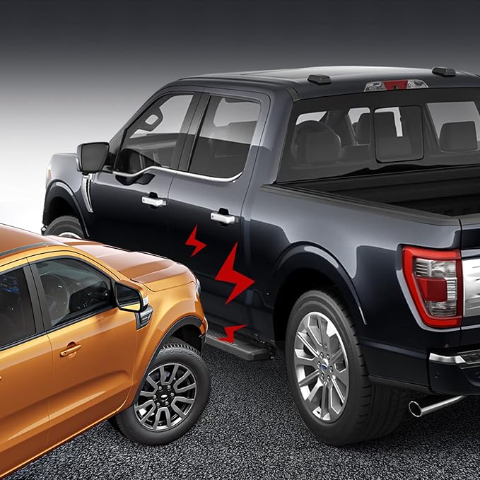 COMNOVA 6.5" Running Boards Compatible with 2009-2018 Dodge Ram 1500, 2010-2026 Ram 2500/3500 Crew Cab with 4 Full Size Doors(incl. 2019-2024 Classic), Nerf Bars Side Steps with Textured Black Coated.