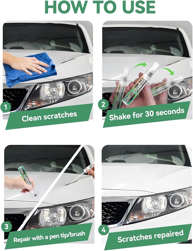 M3R Mars Orange Touch Up Paint for Kia, Color Accurate Car Paint Scratch Repair Pen, Quick & Easy Fix Automotive Chips and Nicks