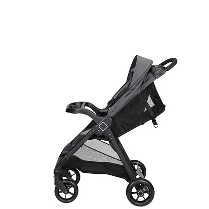Safety 1st Smooth Ride Travel System Stroller and OnBoard FLX Infant Car Seat, Newborn to Toddler Baby Combo, Easy-Install, Large Canopy, Ample Storage, Foldable, Rear-Facing 4-30 lbs, Monument