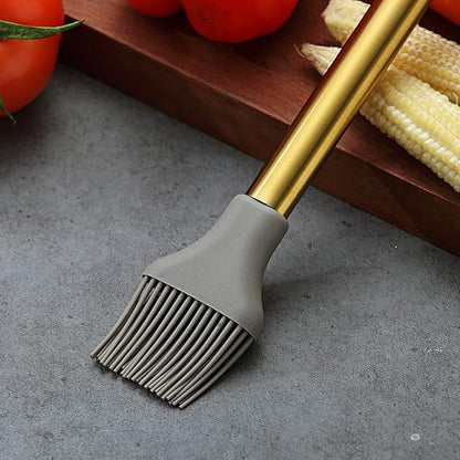Gold Basting Brush, Berglander Non-stick Silicone Kitchen Brush