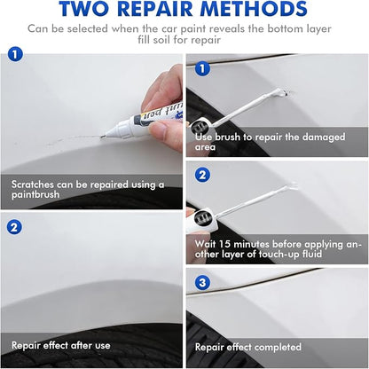 A83 Glacier Silver Touch Up Paint Compatible with BMW, DIY Car Paint Scratch Repair, Quick & Easy Fix Automotive Scratch Repair for X1/X2/X3/X4/X5/X6/1 2 3 4 5 7Series/Z4/B6/B7