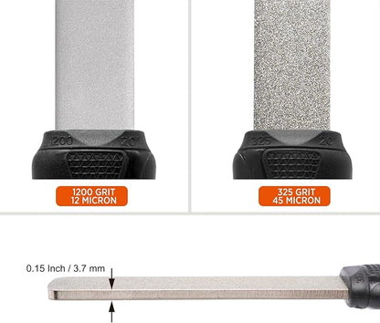 SHARPAL 121N Dual-Grit Diamond Sharpening Stone File Garden Tool Knife