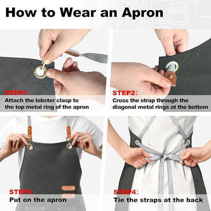 BeLuyi chef apron bib tool apron