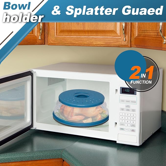 2 in 1, WENWELL Microwave Splatter Cover