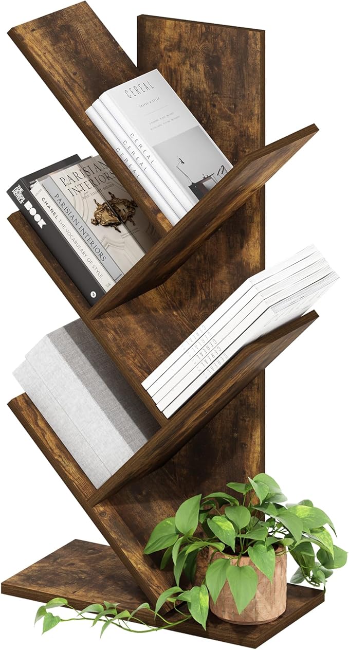 Furinno Tree Book Shelf, 5-Tier Bookshelf