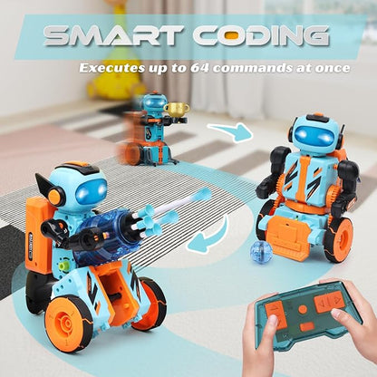 STEM Circuits Robot Building Toys for Kids Ages 8-12+ Year Old, 3 in 1 Remote Control & Programming Robotics Kit, Electric Science Projects Set, Ideal Gift for Boys Girls Ages 12-16