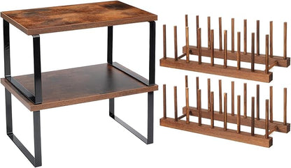 Marsui 4 Pcs Kitchen Organizer Accessories Set Cabinet Organizer Shelf and