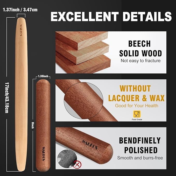 Walfos French Rolling Pin Set