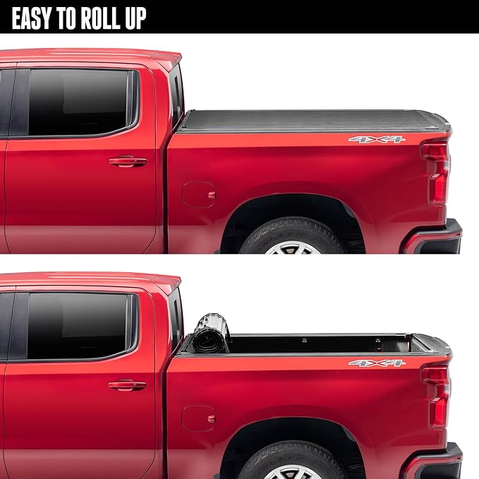 RealTruck BAK Revolver X2 Hard Rolling Truck Bed Tonneau Cover | 39223 | Fits 2019 - 2025 Dodge Ram 1500, Does Not Fit w/ Multi-Function (Split) Tailgate 6' 4" Bed (76.3")
