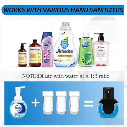 2Pack Automatic Soap Dispenser Touchless, Rechargeable Foaming Soap Dispenser