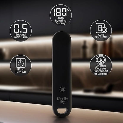 Professional Digital Food Thermometer, <1 Second Response time, ±0.5°F Accuracy