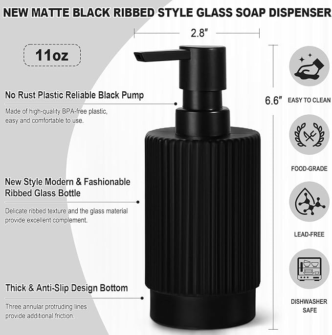 VIMERPA Hand and Dish Soap Dispenser Set