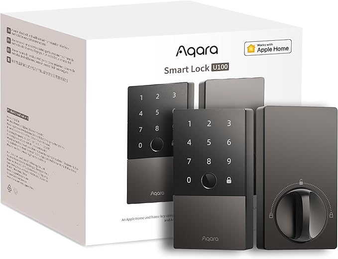 Aqara Smart Lock U100, Fingerprint Keyless Entry Door Lock
