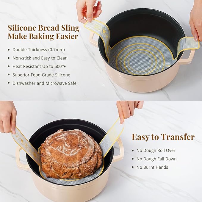 Sourdough Starter Kit, Banneton Bread Proofing Baskets Set, Sourdough Bread