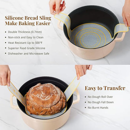 Sourdough Starter Kit, Banneton Bread Proofing Baskets Set, Sourdough Bread