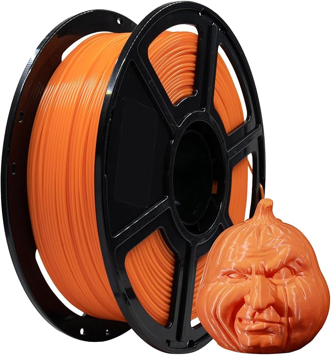 FLASHFORGE PLA Filament 1.75mm, 3D Printer Filament 1kg (2.2lbs) Spool, Dimensional Accuracy +/- 0.02mm, 3D Printing Filament Easy to Use and Fits for Most FDM 3D Printers (Orange)