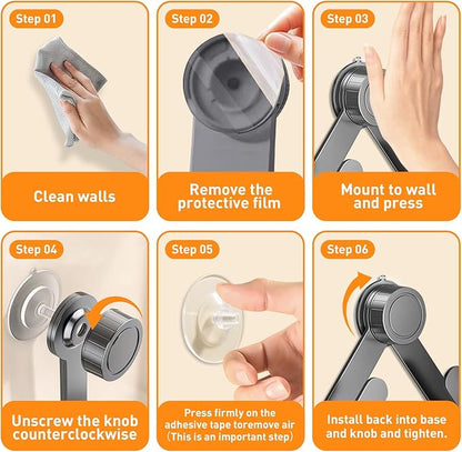 2 PCS Adjustable Pot Lid Holder, No Drill Adhesive Mount, Pot Lid Organizer