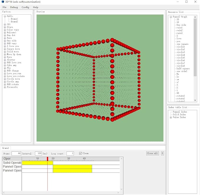 Mini 3D Led Cube DIY Electronics Kit Soldering Project Kit (3D16MINI-MULTI4-KIT)