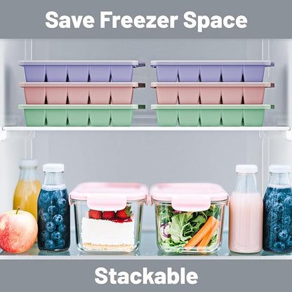 Silicone Ice Cube Tray 3 Pack