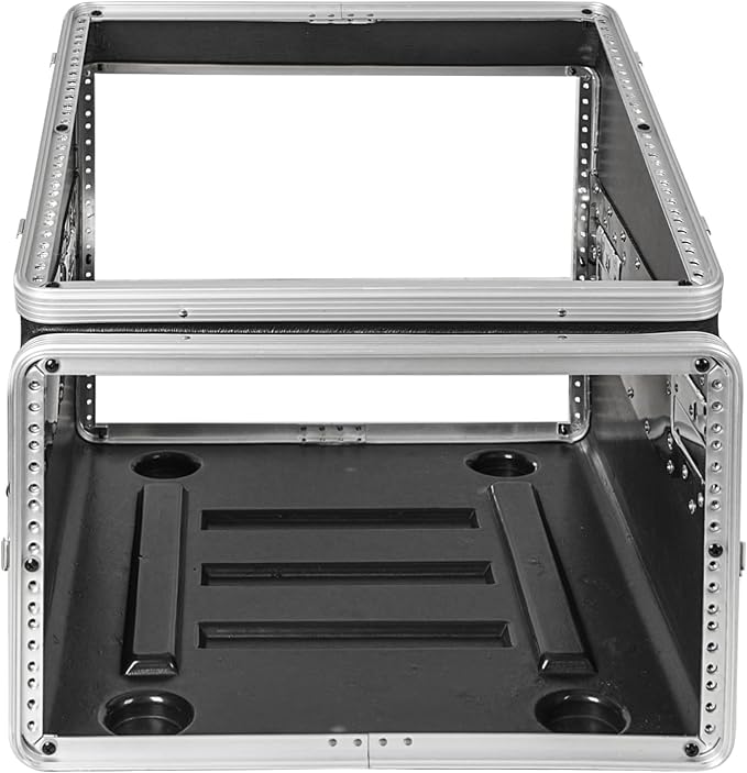 Sound Town Lightweight and Compact 6U ATA ABS Rack Case,