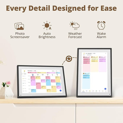 Digital Calendar Touch Screen 10 Inch, Electronic Calendar Chore Chart