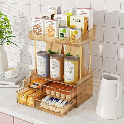 SNSLXH 4 Drawers Makeup Organizer