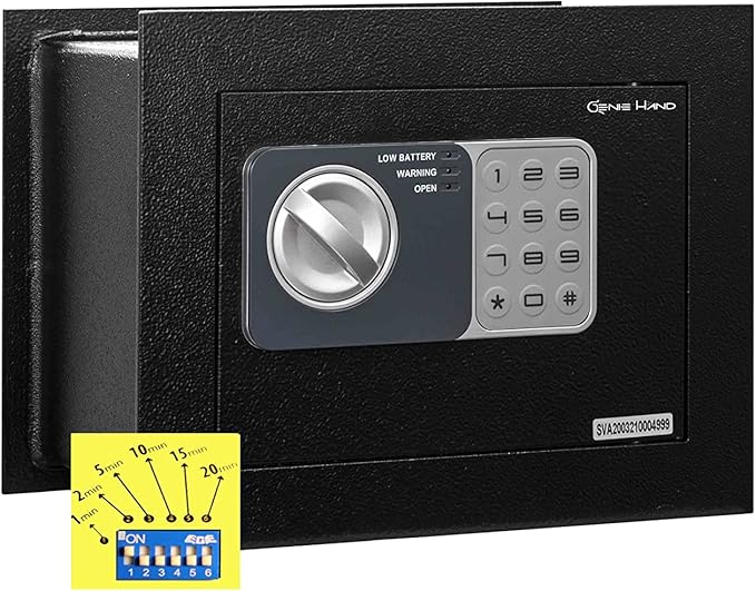 Genie Hand – Time Delay Safe, Anti Robbery Safe Box, Timed Controlled Opening –