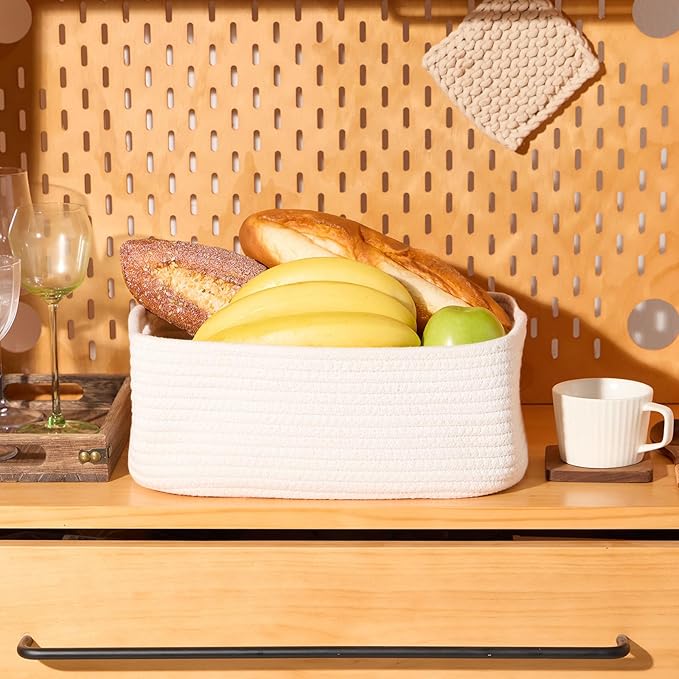 MiniArk Small Storage Baskets for Organizing | Closet Organizer Bins | Shelf