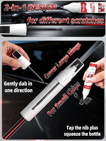 Black Touch Up Paint for Nissan, Accurate Color Car Paint Scratch Repair Exact Match, Quick and Easy Fix Chips and Nicks Scuff(Gloss Black)