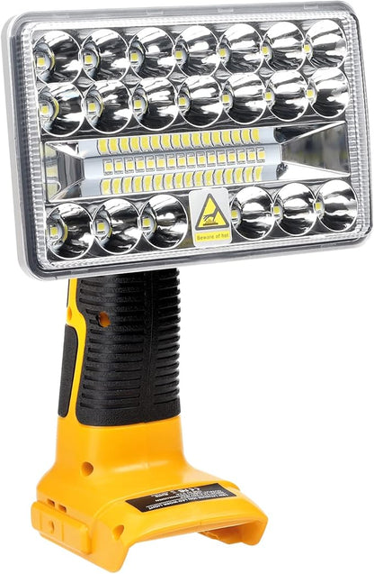 Flashlight for Dewalt 20V Battery, 20v Work Light, 18W 2000LM Portable Floodlights and Spotlight with USB Charging Port for Repairing, Garage, Camping, Jobsite