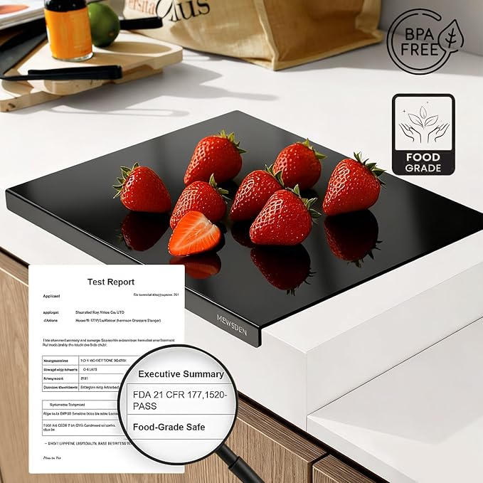 Black Cutting Boards for Kitchen, Acrylic Cutting Board