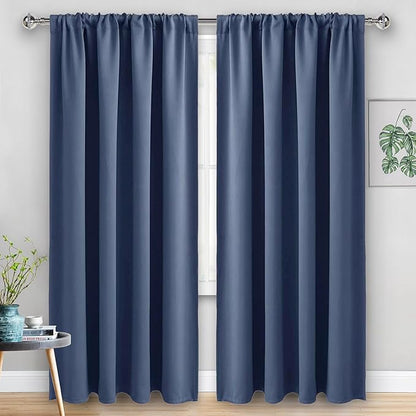 JIUZHEN Dusty Blue Blackout Curtains
