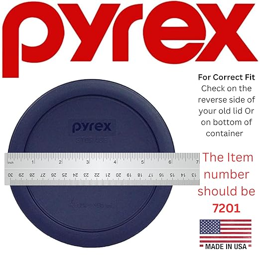 Pyrex 7201-PC 4 Cup Blue Food Storage Replacement Lid