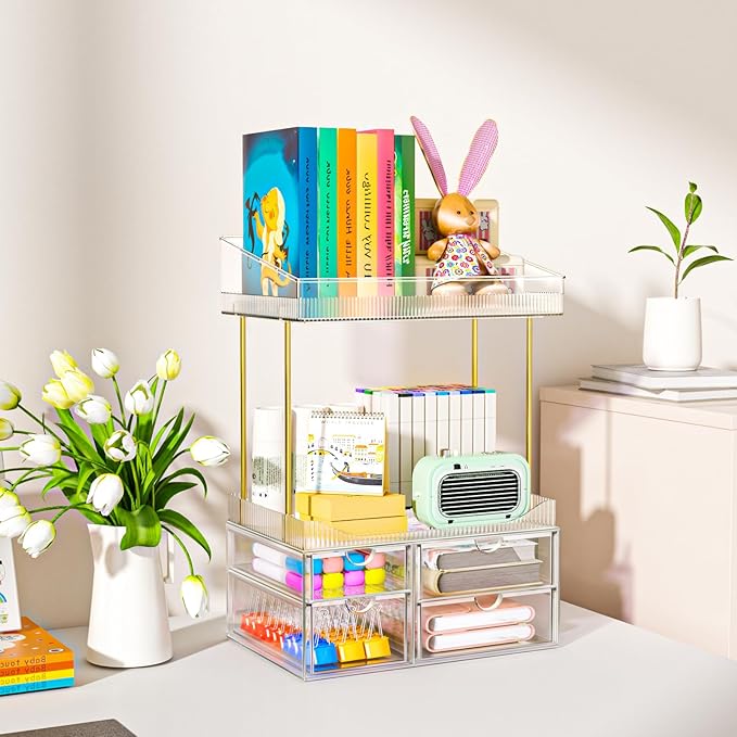 SNSLXH 4 Drawers Makeup Organizer