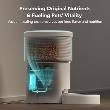 PETLIBRO 8L Automatic Dog Feeder, 5G Wi-Fi Automatic Dog/Cat Feeder,