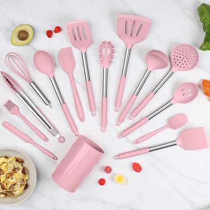 LIANYU 15 Piece Cooking Utensils Set