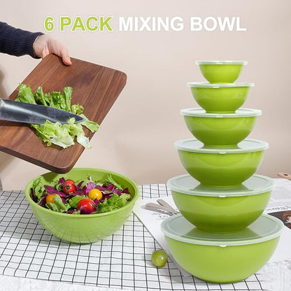 BoxedHome BPA Free Plastic Round Mixing Bowl