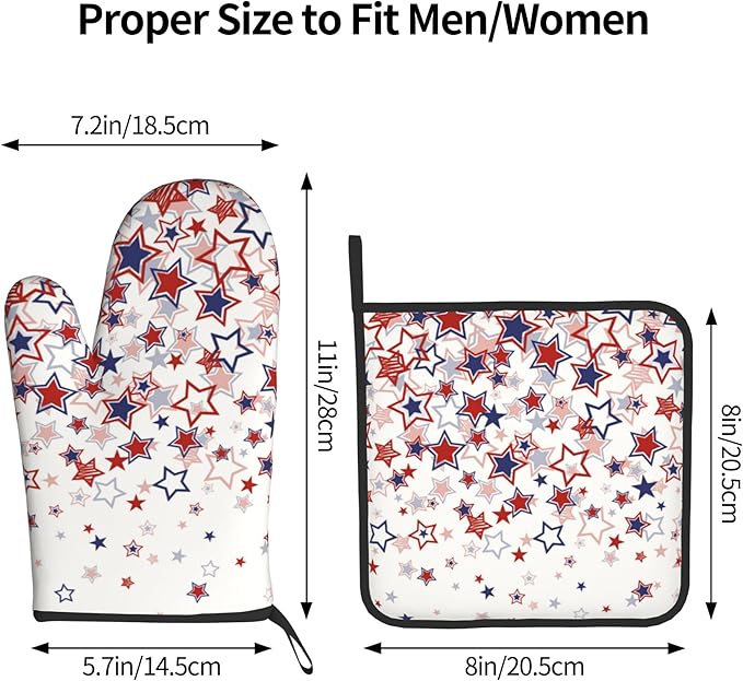 Stars Oven Mitts