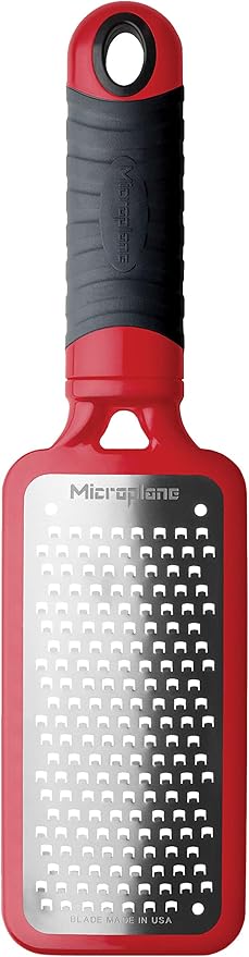 Microplane Home Series Hand Held Cheese Grater (Coarse, Red)