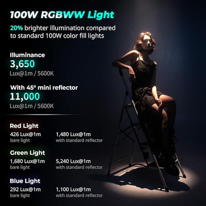SmallRig RC 100C RGBWW LED Video Light,