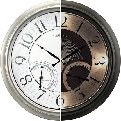 FOUNTAIN DESIGNS 18" Illuminated in/Outdoor Clock