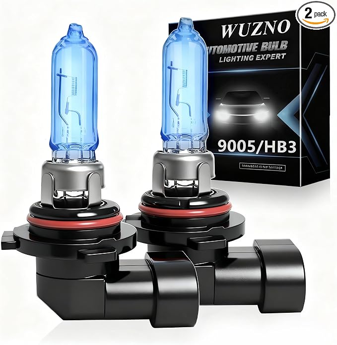 2 Pack 9005 Halogen Headlight Bulb 12V 60W HB3 White 5000k Auto Car Low High Beam Light Bulbs Headlamp Super Bright…