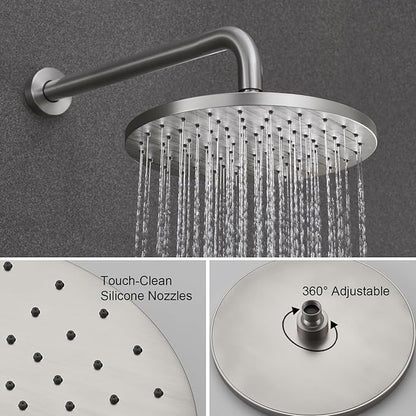 Iriber Shower System Wall Mounted Shower Faucet Mixer Set