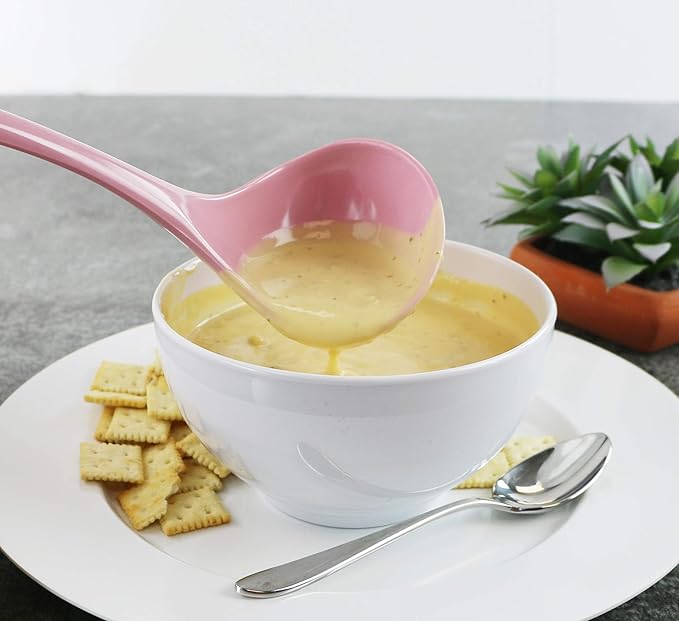 Reston Lloyd Melamine Soup Ladle Kitchen Utensil, Durable BPA-Free Plastic