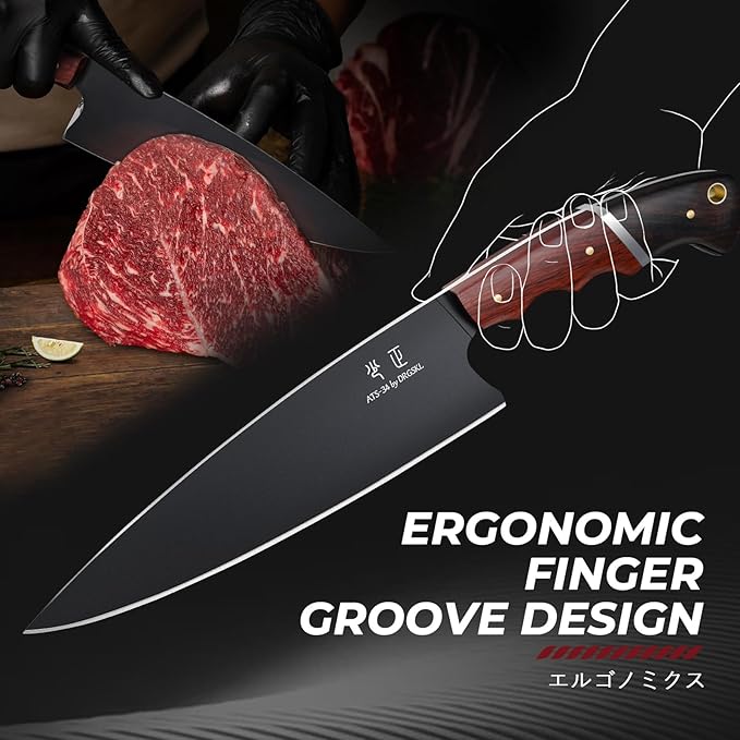 DRGSKL Japanese Chef Knife 8 Inch