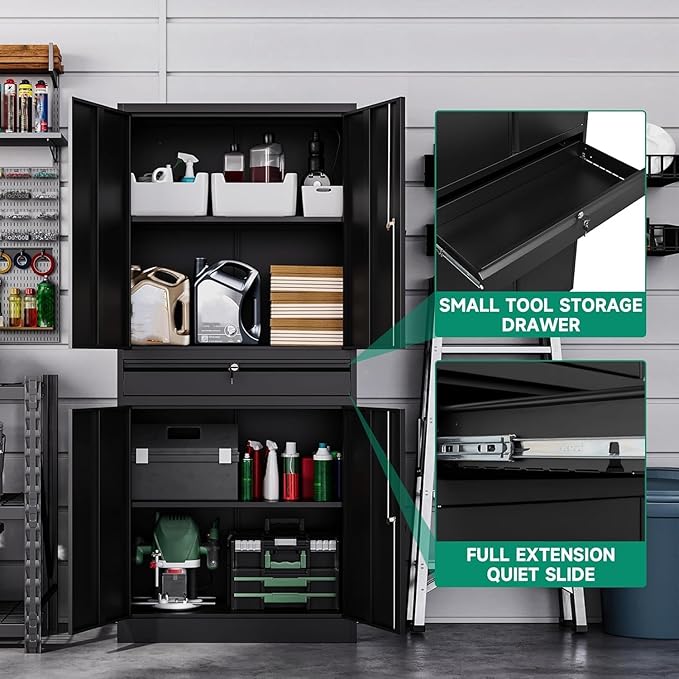 Letaya Metal Garage Storage Cabinet