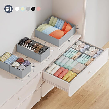 DIMJ Drawer Organizer Clothes Storage